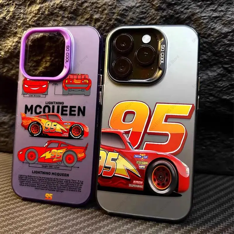 Cars Lightning McQueen 95 Phone Case for iPhone 17 Air 16 15 11 12 14 13 Pro Max XS X XR Plus 8 7 SE 2020 Shockproof Back Cover