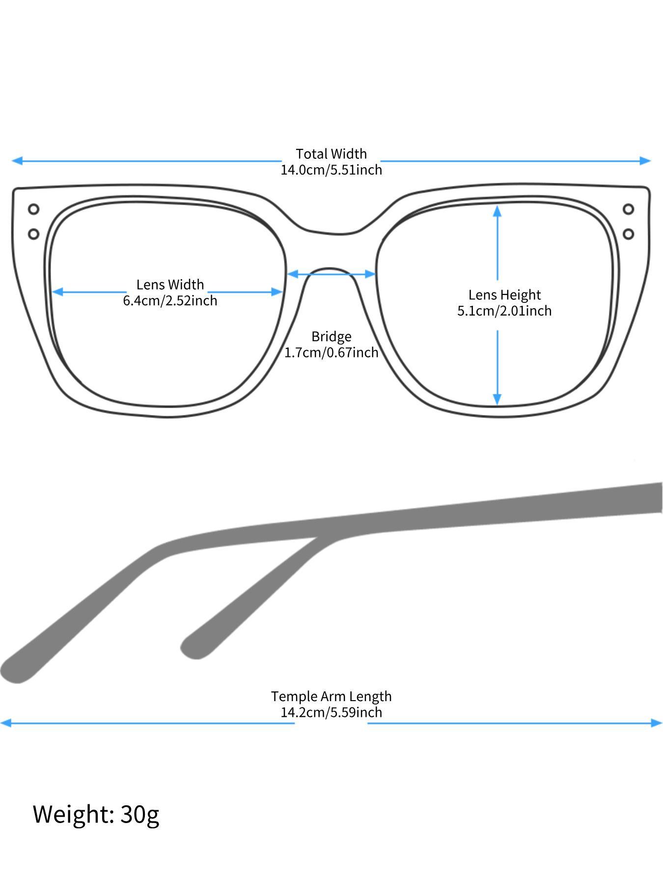 Simple Anti-blue Light Square Frame Eyeglasses, Basic Fashion Eyeglasses for Women & Men, Fashion Eyeglasses for Work, Daily Clothing Decor, Fashionable Frames Glasses