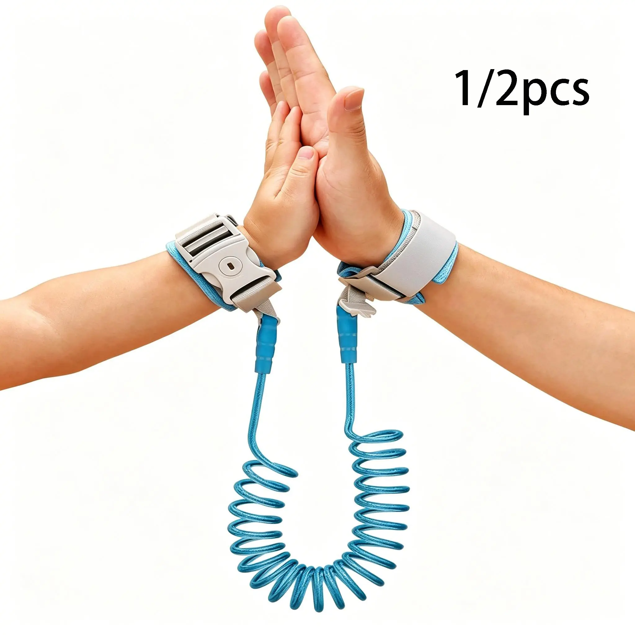 Child Anti-Loss Wrist Strap, Adjustable Spring Leash, Outdoor Travel Safety Rope, Stretchable Lost Prevention Band, Upgrade Version
