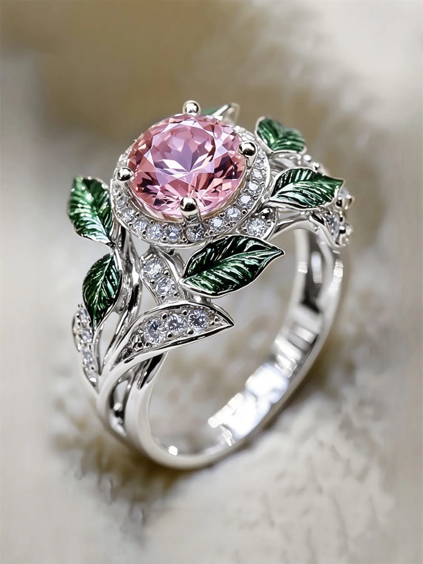 1 PC Gorgeous Cubic Zirconia Ring For Women For Wedding Engagement Anniversary Party Jewelry Valentine's Day Gift