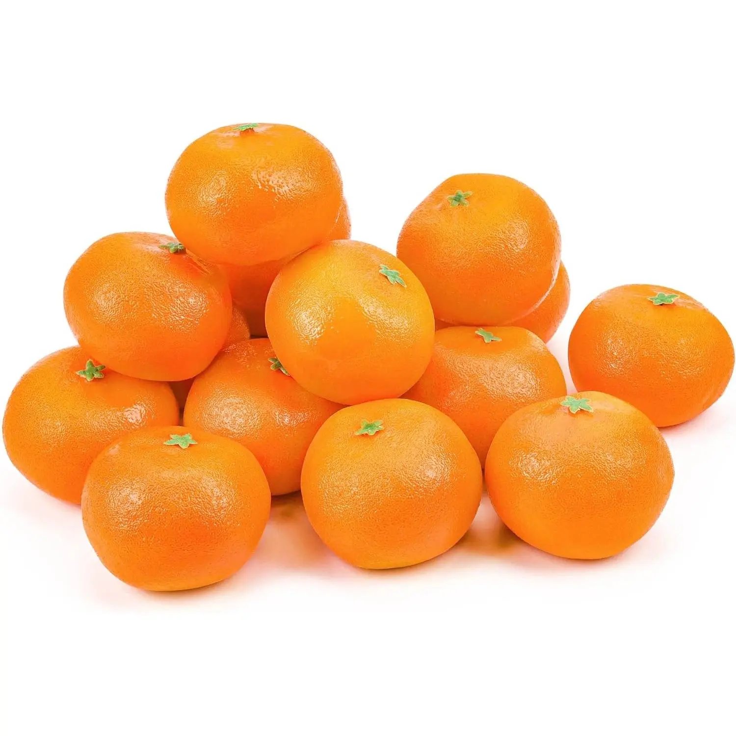 16 Pcs Lifelike Artificial Oranges, Realistic Fake Fruit Decor for Christmas, Home, Kitchen, Festival & Party Decoration
