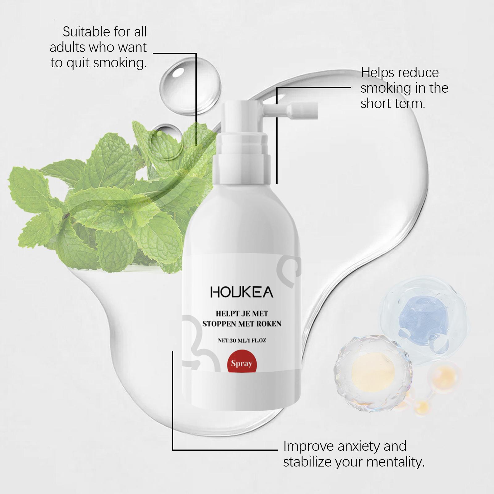 Houkea Oral Odor Spray Gentle Long-lasting Easy Odor Removal Fresh Natural Spray