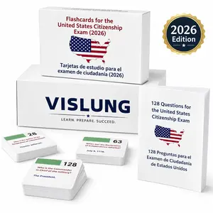 128 Questions New Us Citizenship Quiz Cards, Educational Study Tool for Us Civics Test Prep, Essential Learning Resource for Citizens