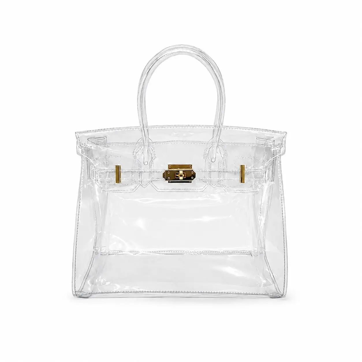 Transparent Jelly Women's Bag, Lightweight Handbag, Fashionable Purse Handbag, Large Capacity Beach Bag, Concert Bag, Airport Friendly, Stylish and Practical,，