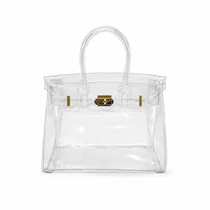 Transparent Jelly Women's Bag, Lightweight Handbag, Fashionable Purse Handbag, Large Capacity Beach Bag, Concert Bag, Airport Friendly, Stylish and Practical