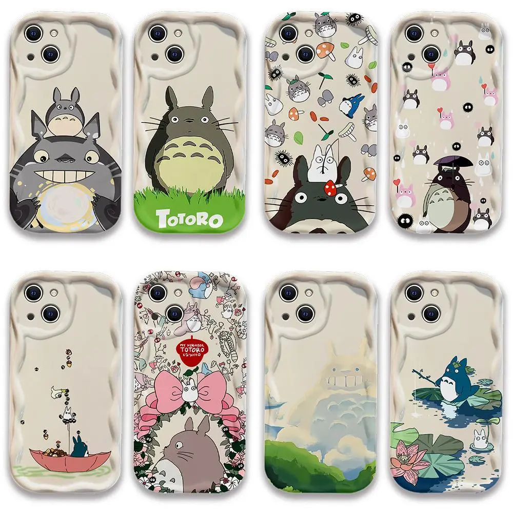 Cute Cartoon Totoro Soft Silicone Protective Durable Shockproof Smartphone Casing - Handheld Mobile Phone Accessories for iPhone 17 Pro Max, 16 Pro, 15, 14 Plus, 13, 12 Devices