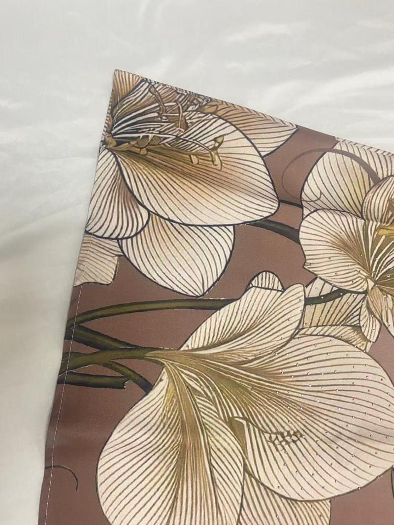 Women's Floral Pattern Long Dress, Floral Print Abaya, Elegant Modesty Long Sleeve Maxi Arabic Clothing, Ladies Islamic Clothing for Daily Wear