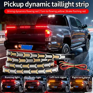 FCCEMC Car Strip Turn Signal Lamp Flowing Dynamic Warning Brake Reverse Tail light Truck LED Tailgate light Arrow LED Strip Tailgate Light Bar