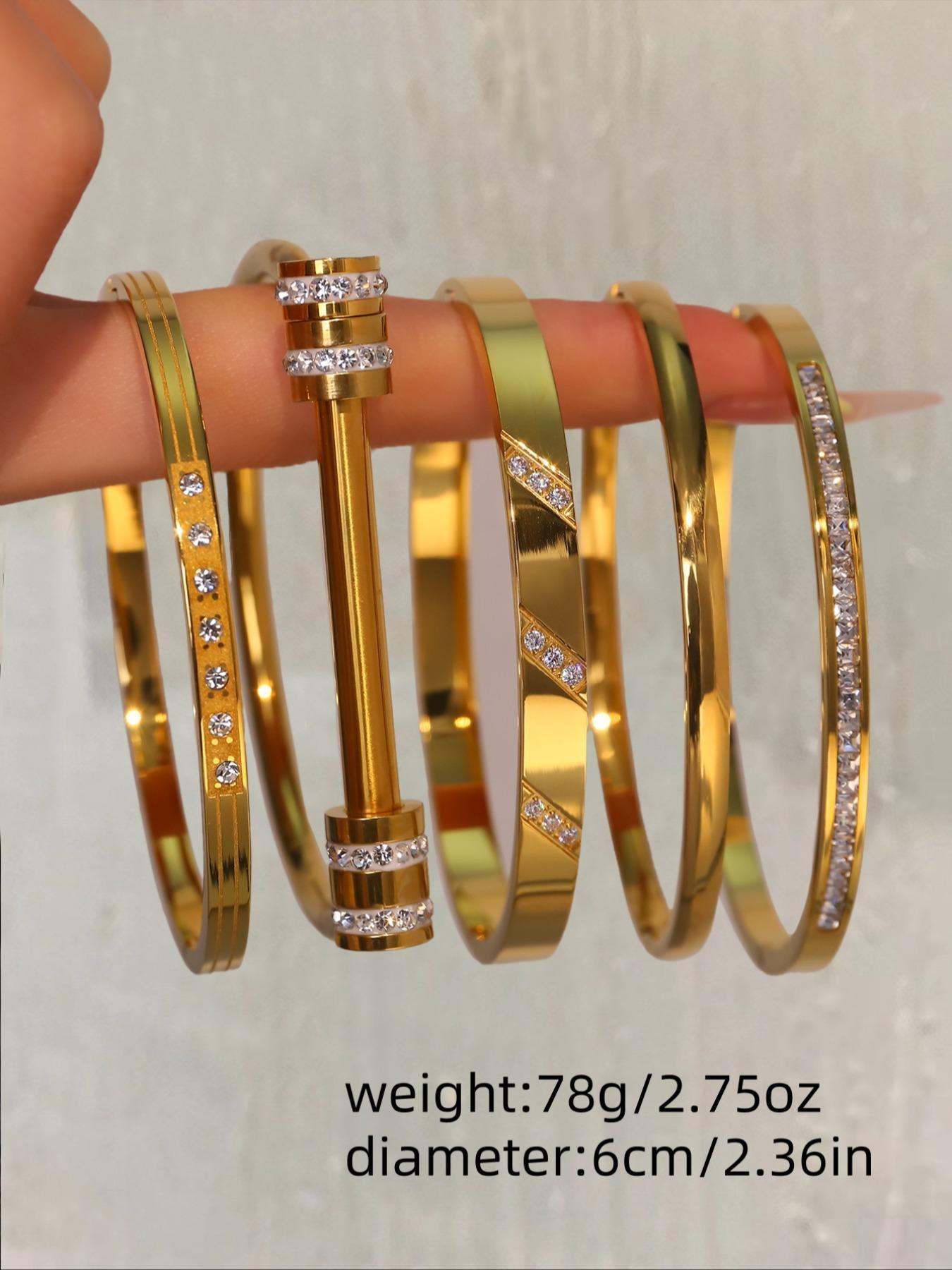 Exquisite Classic Fashion Bracelet Set, Stainless Steel Fashion Eternal Layered Design Lightweight, Suitable for Birthday Gifts and Daily Life  His and Hers Gifts