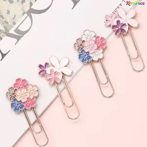 4 Pcs Creative Flower Design Bookmarks, Multi-purpose Page Markers, Exquisite Book Accessories, Cute Stationery Supplies for Teachers, Students and Book Lovers, Ideal for School, Office & Daily Reading