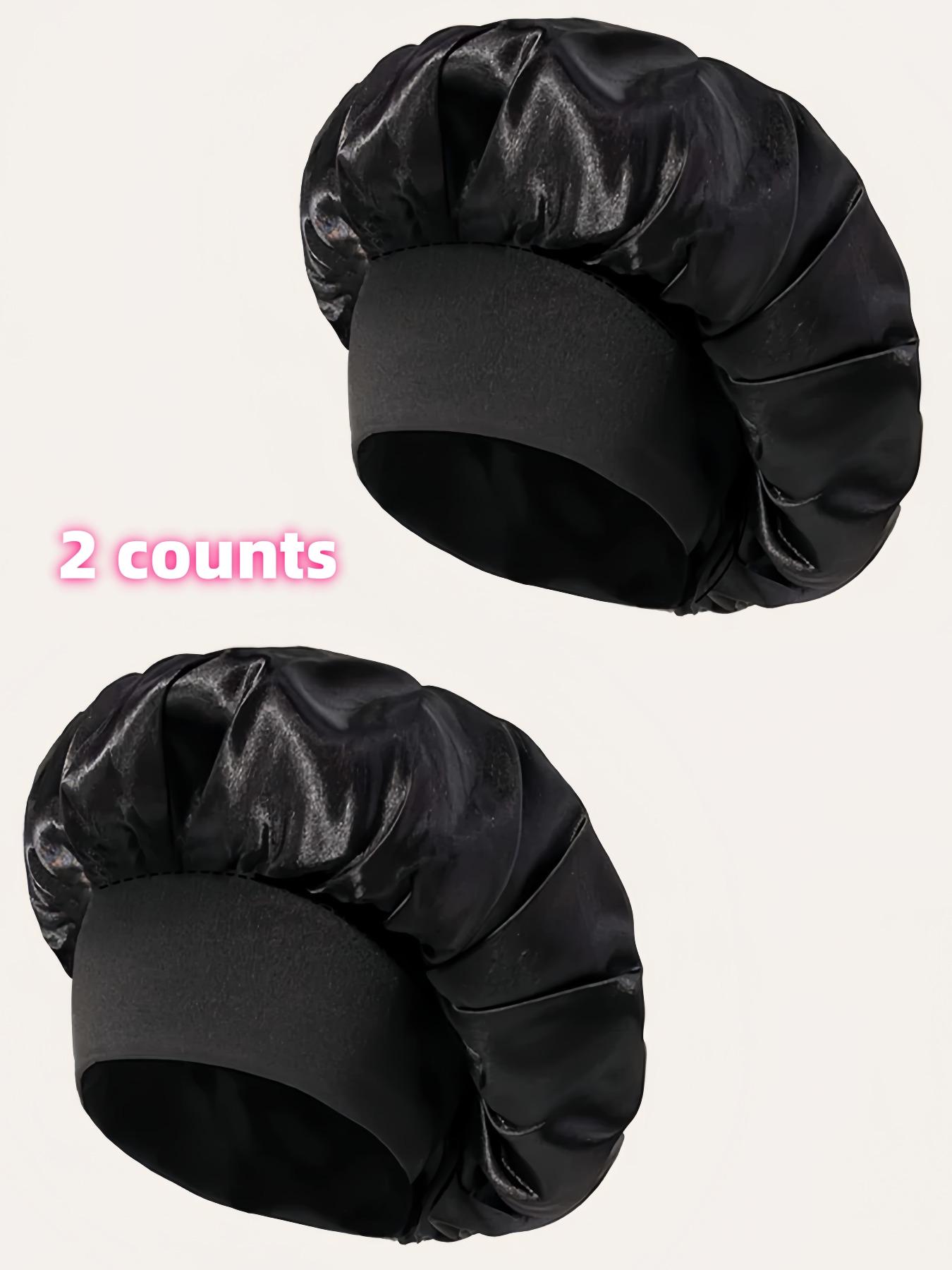 2 Pack Beauty Hair Care Caps Single Color Sleep Hats, Comfortable Head Protection, Ideal for Nighttime Use, Soft Material, Easy to Wear, Sleeping Bonnet