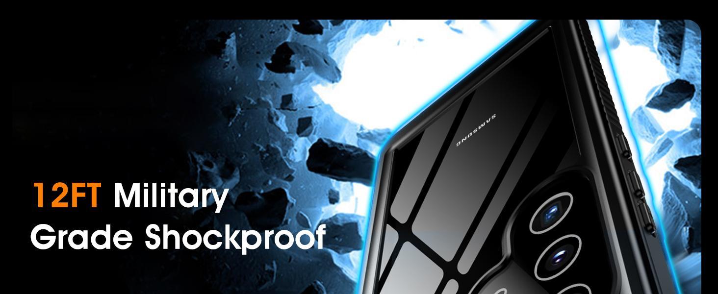 for Samsung Galaxy S25 Ultra Case Waterproof [IP68 Underwater][Built-in Screen & Lens Protector][12FT Shockproof] 360° Full Body Heavy Duty Protective Phone Case for Galaxy S25 Ultra 5G 6.9''