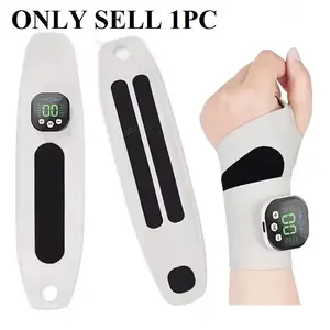 Wrist Support Brace with EMS Massage, 10 Modes 29 Levels, Rechargeable Electric Massager, Relieves Arthritis and Tendonitis Pain, Adjustable Breathable Design