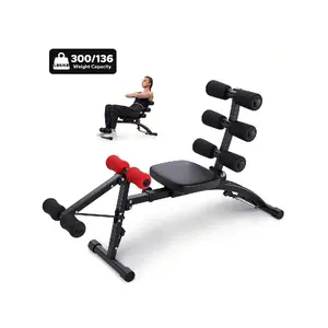 Multi-Functional Adjustable Ab Trainer, Ab Workout Bench For Home Gym, Sit Up Machine For Abdominal, Exercise Chair For Full Body Workout
