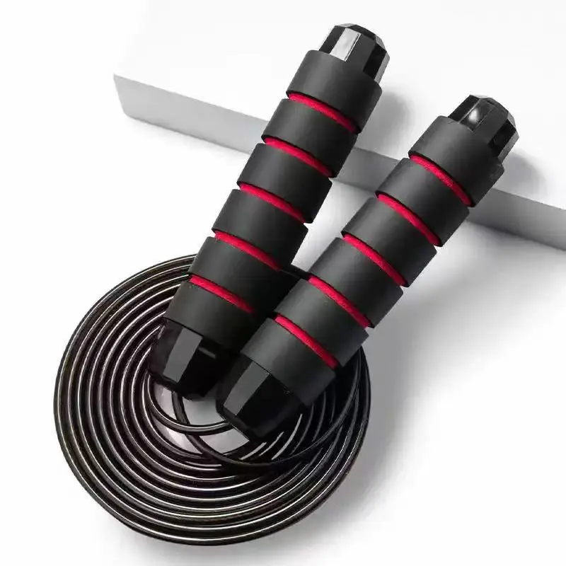 Jump Rope, Tangle-Free Rapid Speed Jumping Rope Cable with Ball Bearings for Women, Men, and Kids, Adjustable Steel Jump Rope with Foam Handles for Home Gym Exercise Fitness Workout Equipment & Slim Body, Portable, Convenience, Training Equipment