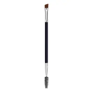 Angled Eyebrow Brush with Spoolie Eyelash Comb, 1 Pc Professional Eyebrow Makeup Brush