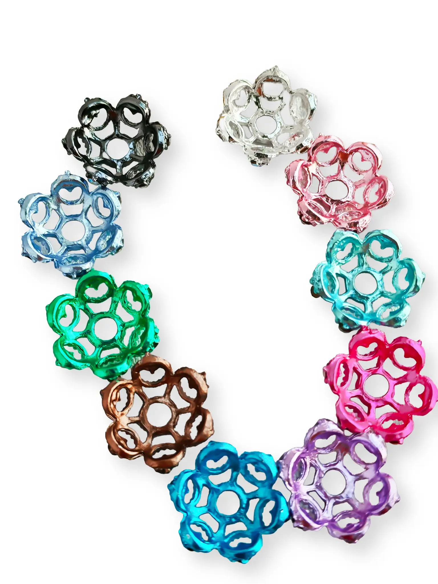10pcs Bead Trays for DIY with Charms Rhinestone Jewelry Making, Craft Supplies for Keychains, Phone Chains, Home Decor, Car Accessories