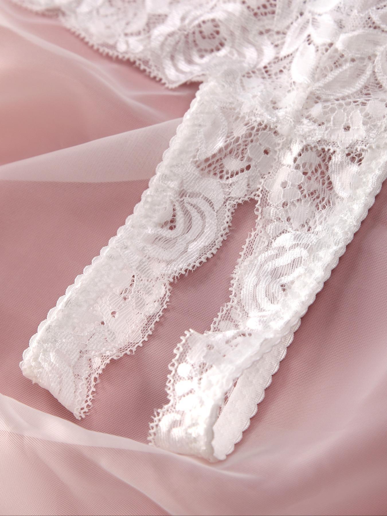 Women's Solid Adjustable Strap Bra & Thong Set, Sexy Casual Soft Comfy Breathable Lace Lingerie Set for Daily Wear, Ladies Underwear Set for All Seasons