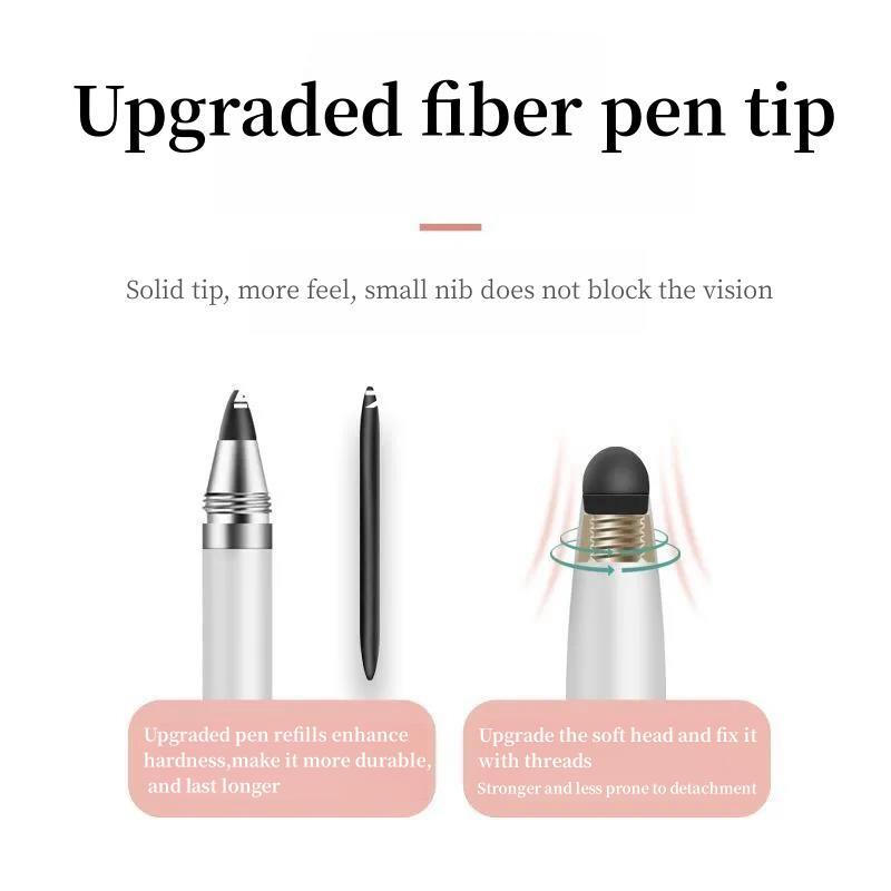3 in 1 Stylus Pen, Multifunctional Stylus Pen with 4 Replacement Nibs, Universal Stylus Pen for Samsung/Microsoft/Android/Smartphone Tablet