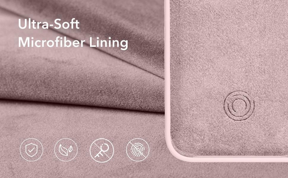 Compatible with iPhone 13 Case 6.1, Slim Liquid Silicone 3 Layers Full Covered Soft Gel Rubber Phone Case Protective Cover 6.1 Inch-Chalk Pink