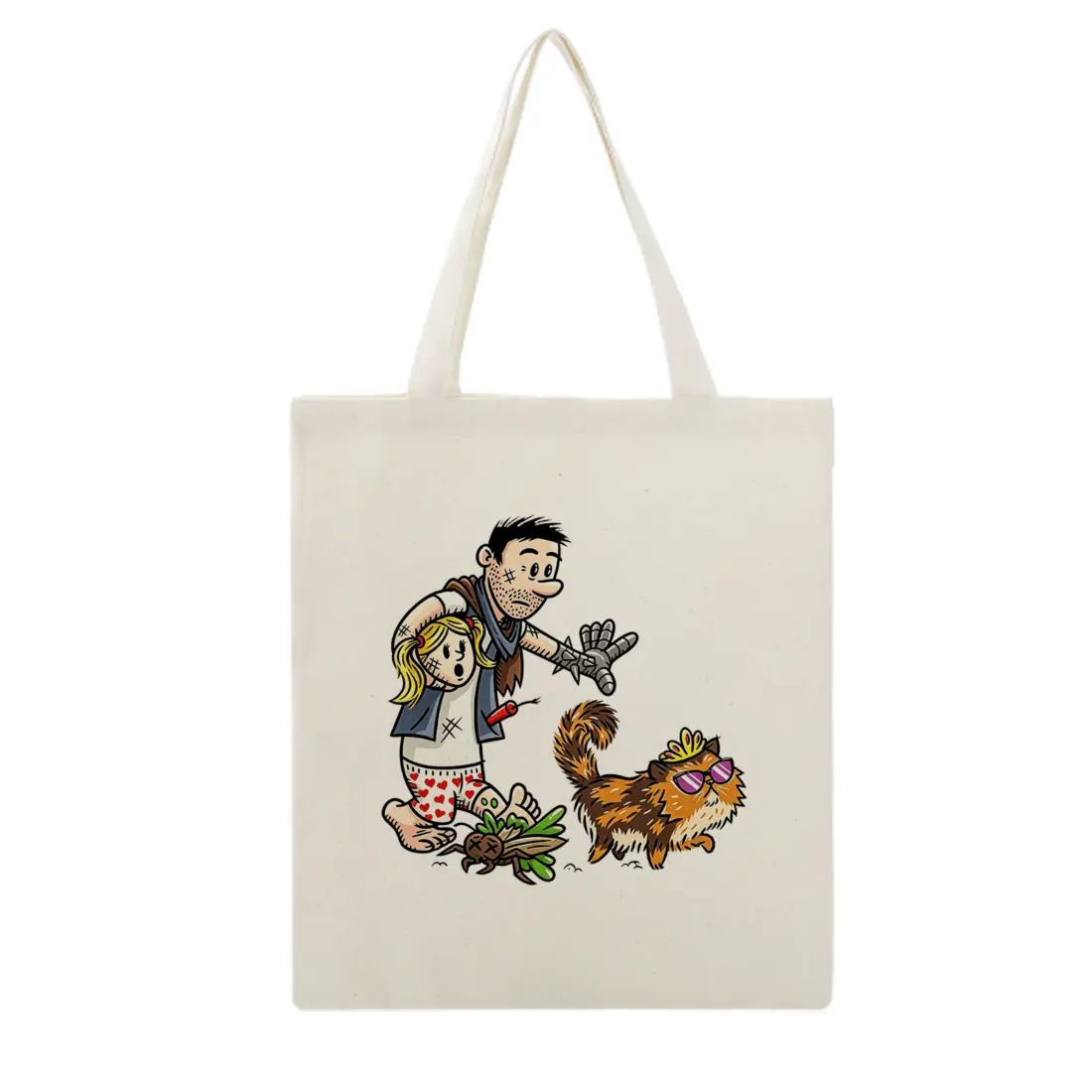 Dungeon Crawler Carl Casual Tote, Eco-friendly Cotton Blend Graphic Print Shoulder Bag, Reusable and Customizable for Daily Use