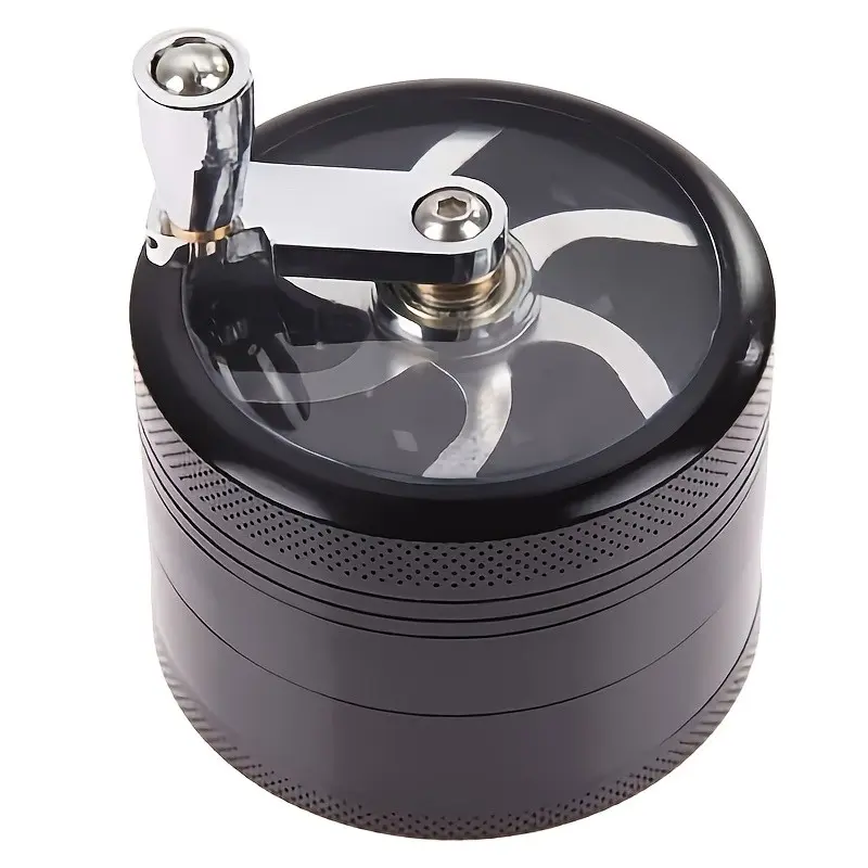 Manual Spice Grinder, Portable Handheld Seasoning Crusher, Comfort Grip Handle, for Pepper, Salt & Herbs, /silver Color