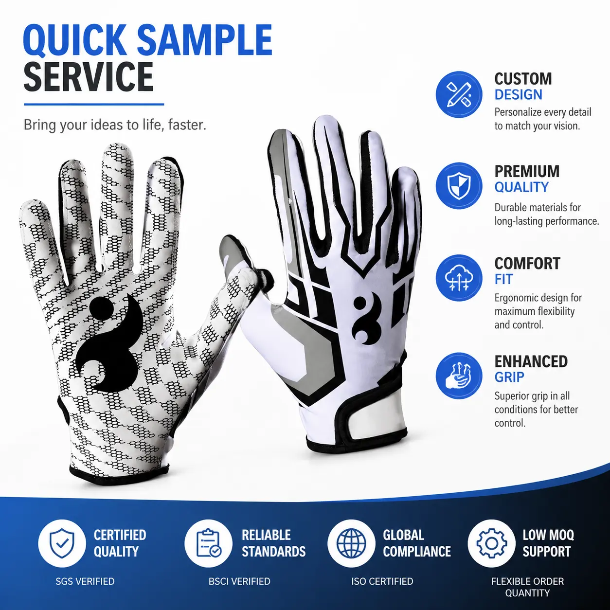 Professional Adult Baseball Glove with Enhanced Silicone Grip Padding for Pitching, Fielding, and Training—Durable Leather Construction, Optimal Pocket Depth, and Ergonomic Fit for Competitive Play and Daily Practice