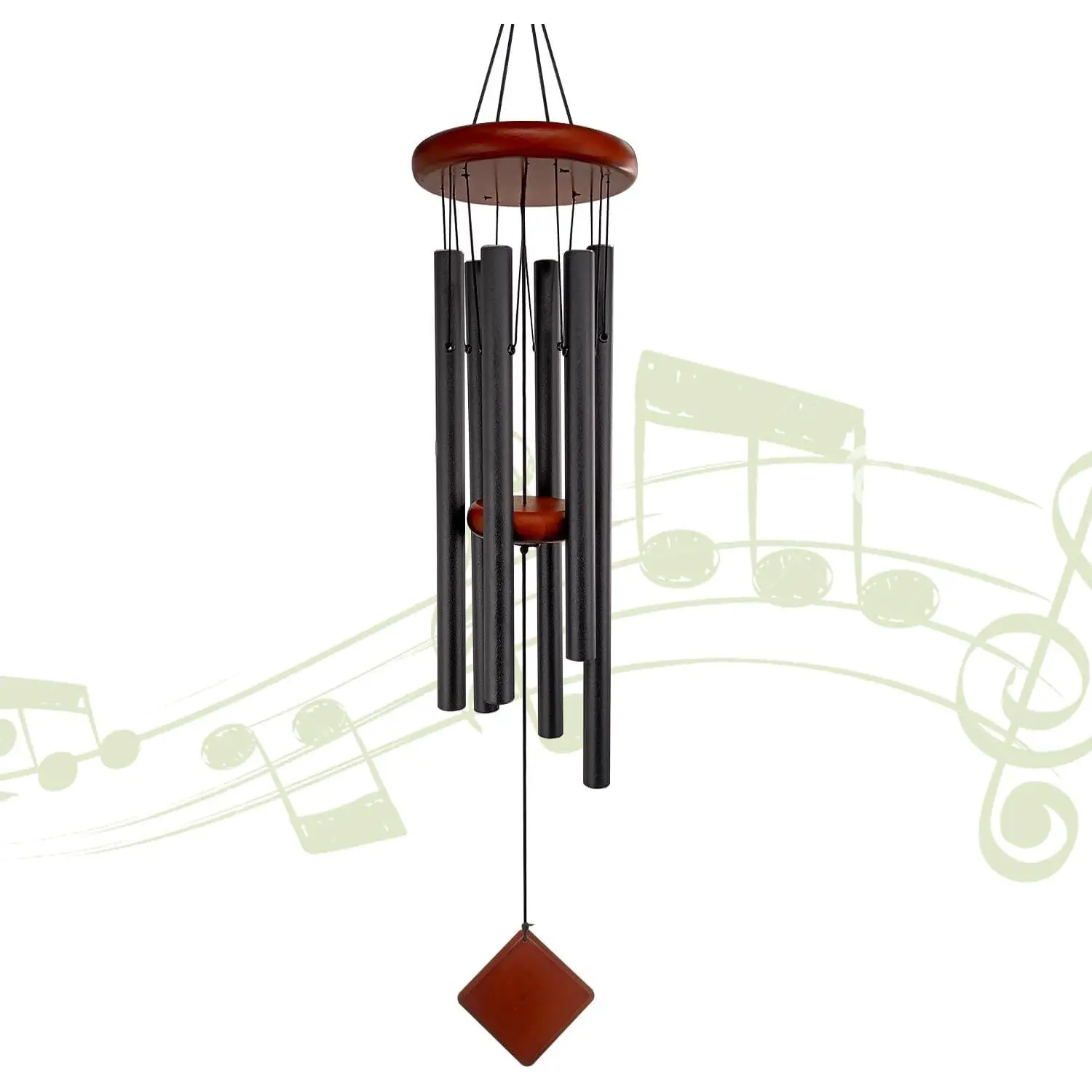 Small Wind Chimes for Outside, Wind Chimes Outdoor with 6 Tuned Tubes, Memorial WindChimes for Garden, Patio and
