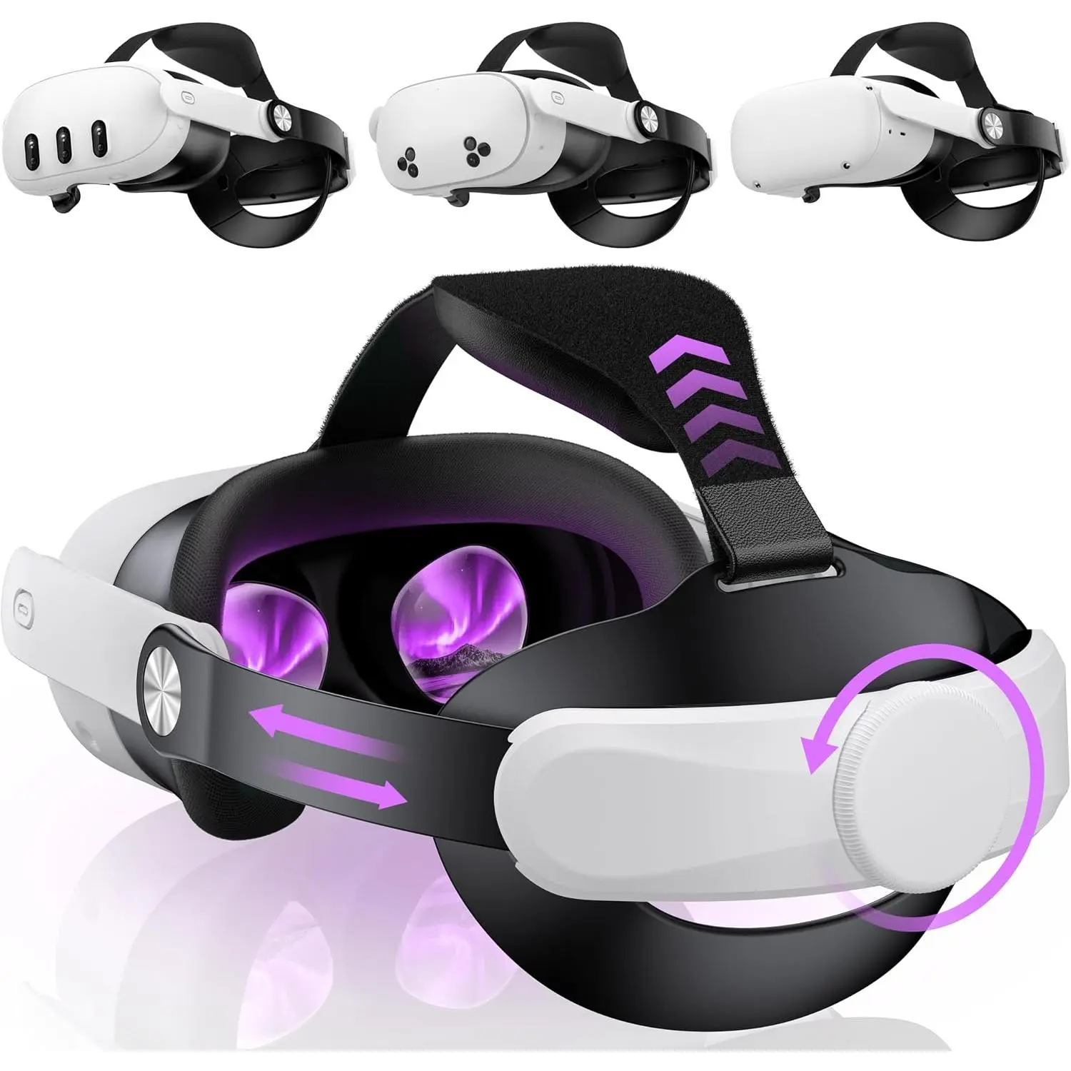 Strap for   3S/ 3/ 2 – Adjustable Lightweight VR Headset Strap with  Support, Elite Strap  for Comfortable and  VR Gaming Experience