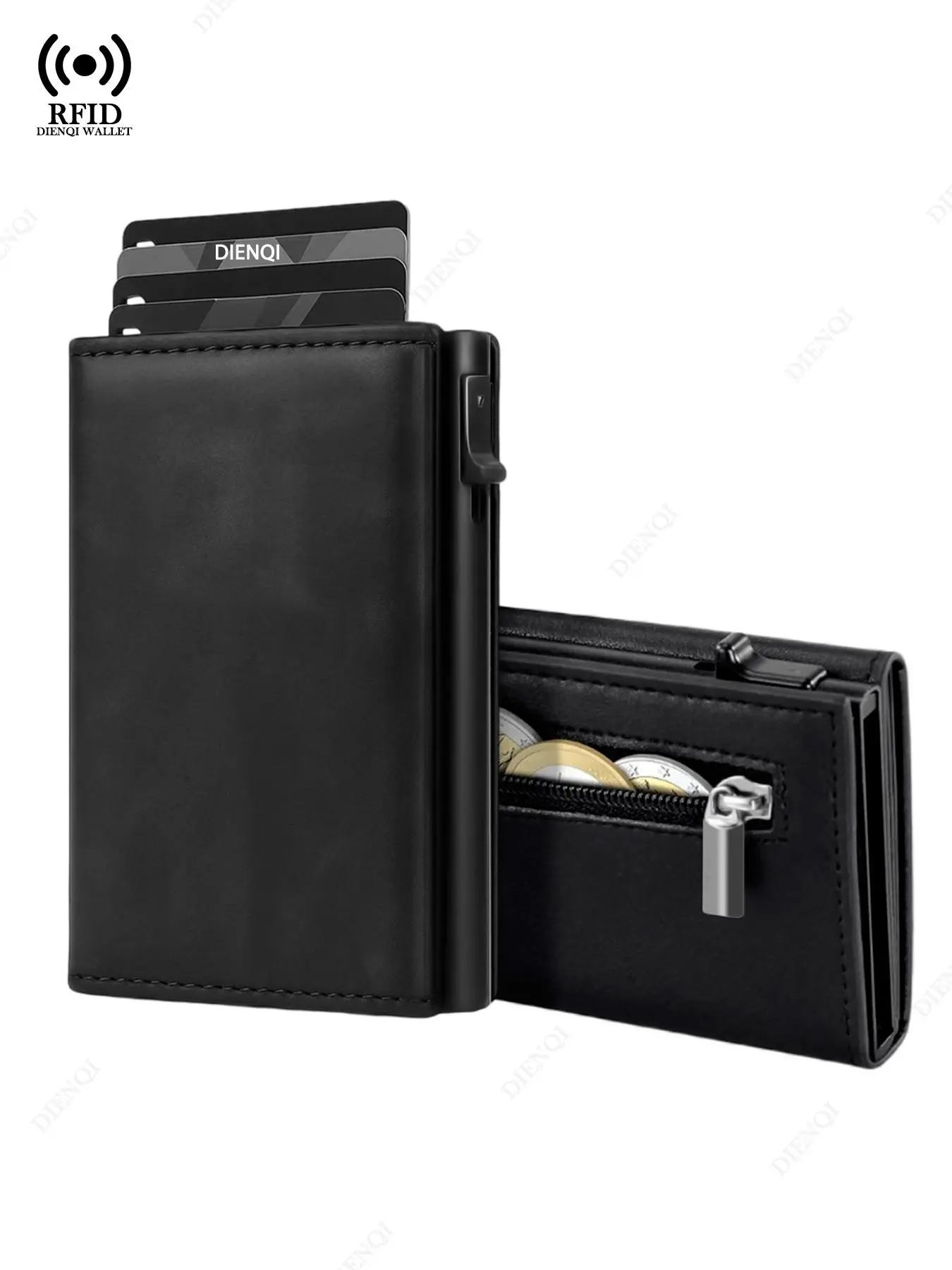 Men's Magnetic Wallet,Premium RFID Wallet Pop Up Aluminium Metal Card Case,RFID anti-theft Smart Wallet Slim Design Wallet Bank Credit Card Holder,Trifold Wallet,Daily Use,Graduation&Christmas Gift for Him,Wallet Gift Box Package