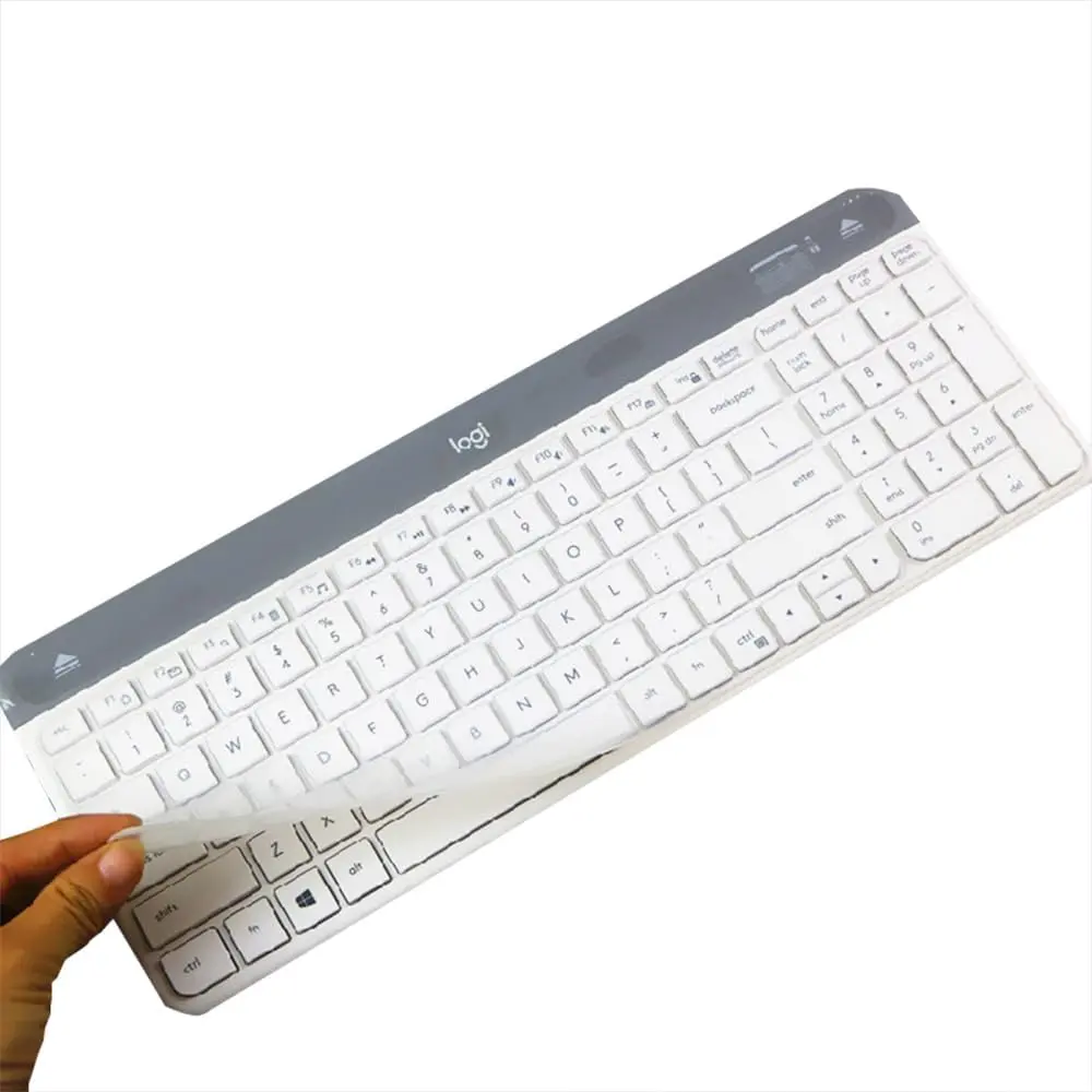 Ultra Thin  Keyboard  Cover Compatible for  MK470 Slim  Keyboard &  K580 K585 Slim Multi-Device  Keyboard, Ultra Thin Keyboard  Protector (Clear)