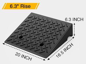 Nilight Rubber Curb Ramps, 6.3" Rise Height Heavy Duty Rubber Threshold Ramp, Portable Driveway Ramps for Cars Wheelchairs Scooter Lawn Mower, 7000lbs Load Capacity, 2 Pack Black dealsforyoudays Nilight Rubber Curb Ramps, 6.3" Rise Height Heavy Duty Rubber Threshold Ramp, Portable Driveway Ramps for Cars Wheelchairs Scooter Lawn Mower, 7000lbs Load Capacity, 2 Pack Black dealsforyoudays