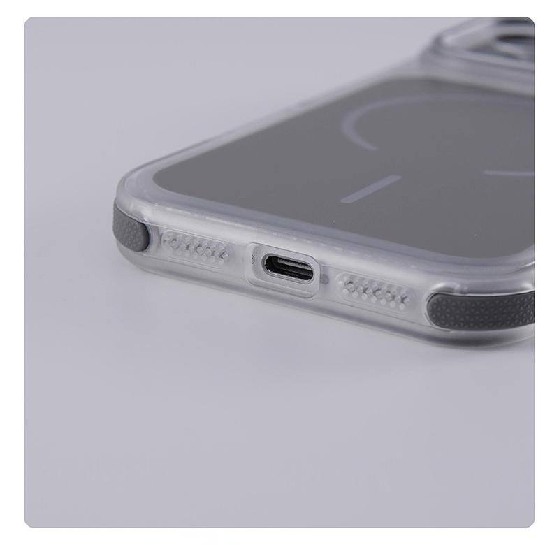 MagSafe Compatible iPhone  with Camera Stand & Shockproof Bumper |     Clear Protective Cover for iPhone 12 13 14 15 16 17 Pro Max Plus Air Anti-Scratch & Drop Protection mobile phone  soft female case dustproof phone case trendy aesthetic anti-fall fully