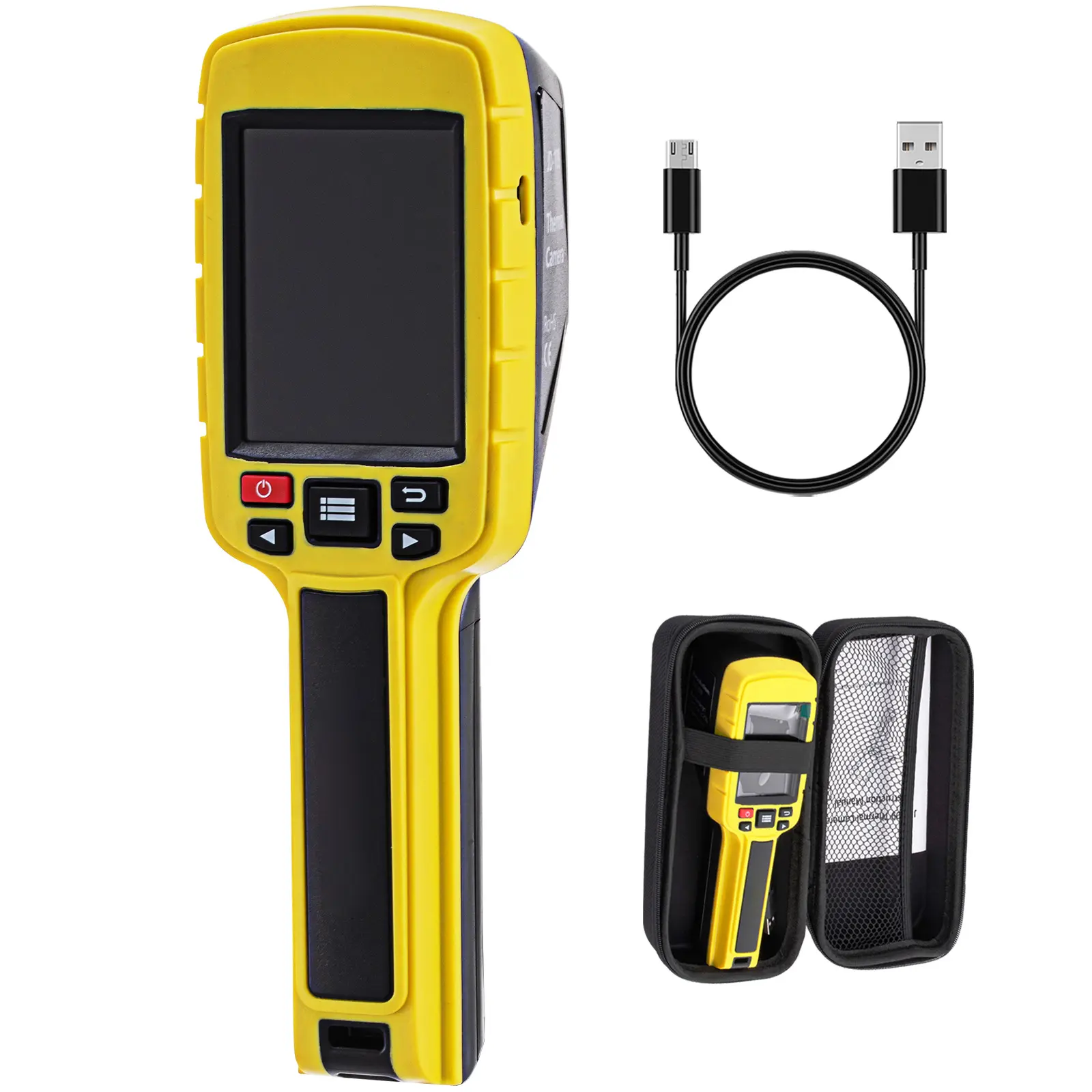 Thermal Imaging Camera, 60x60 (3600 Pixels) IR Resolution Infrared Camera with 2.8" Color Display Screen, Built-in SD Card and Li-ion Battery, for HVAC, Electrical System Automatic Detect