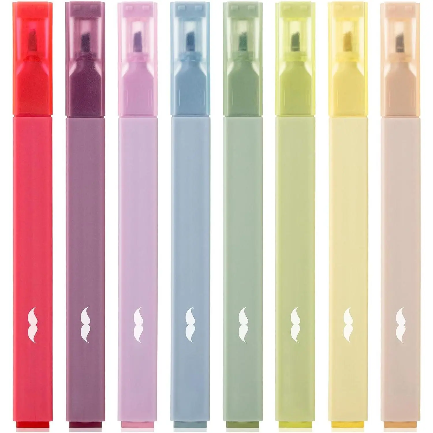 - Aesthetic Highlighters, 8 count, Chisel Tip, Muted Pastel Color, No Bleed  Highlighter Pastel,  Colors | 8 count, Cute Highlighter for Journaling Supplies and School Accessories,  Highlighters and s No Bleed