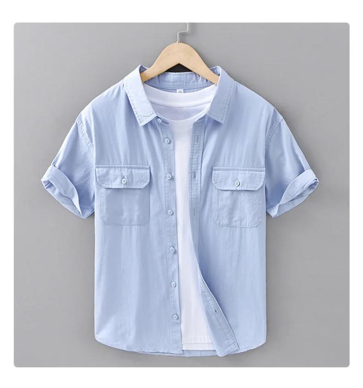 Kyn Apparel Summer Casual Shirt Men's Short Sleeve Jacket New Arrival Lightweight Breathable Outerwear Outdoor Fishing