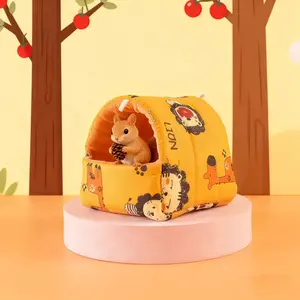 Cross-border hamster nest, golden hamster small pet nest, parrot, squirrel pet cotton nest, bird nest, plush and thickened pet supplies wholesale