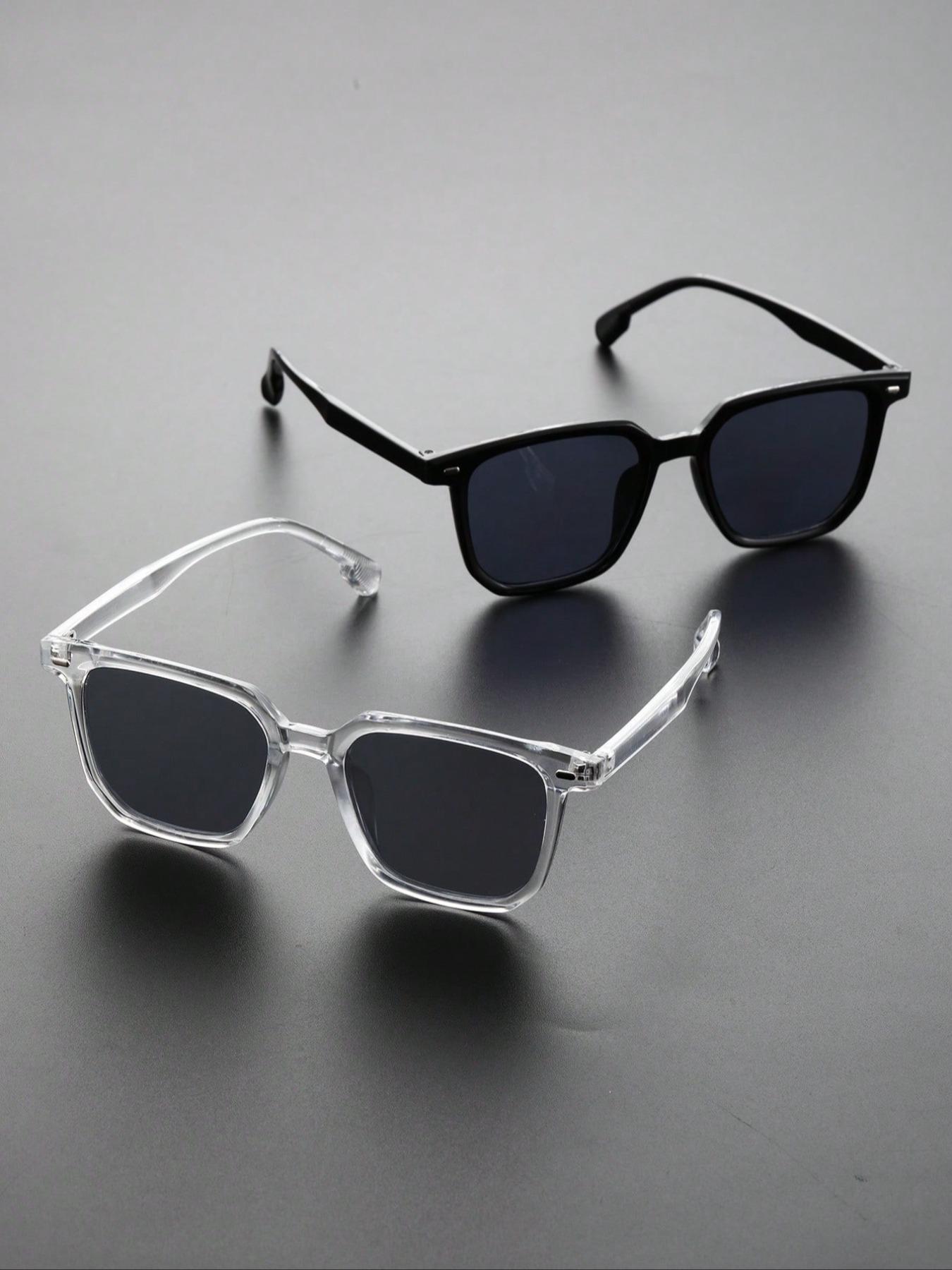 Unisex Minimalist Plastic Frame Sunglasses, Trendy All-match Sunglasses for Men & Women, Fashionable Sunglasses for Outdoor Activities, Trendy Casual Sunglasses