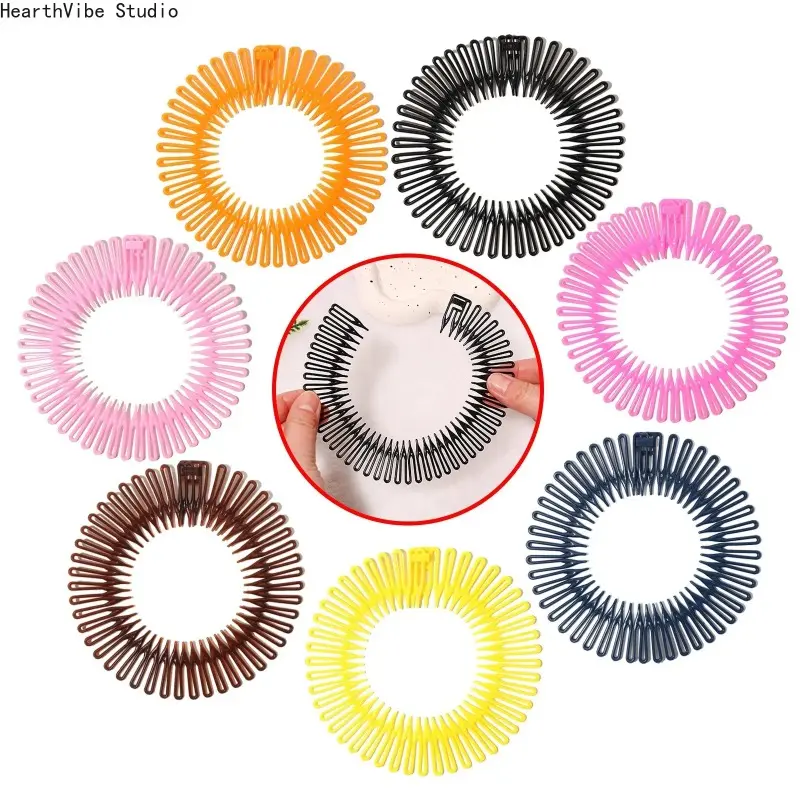 Wavy Comb Headband for Women, Solid Color Elastic Plastic Hair Accessory for Sports and Daily Use, Graduation Christmas Gift, Engagement, Hairbands, Workout Hairband, Anniversary, Headbands, Accessories For Women, Pvc