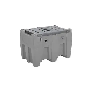 128 Gallon Portable Diesel & Gasoline Fuel Tank - Heavy-Duty Fuel Transfer & Storage Tank with 12V Electric Pump, Auto Shut-Off Nozzle & 360° Swivel Connector