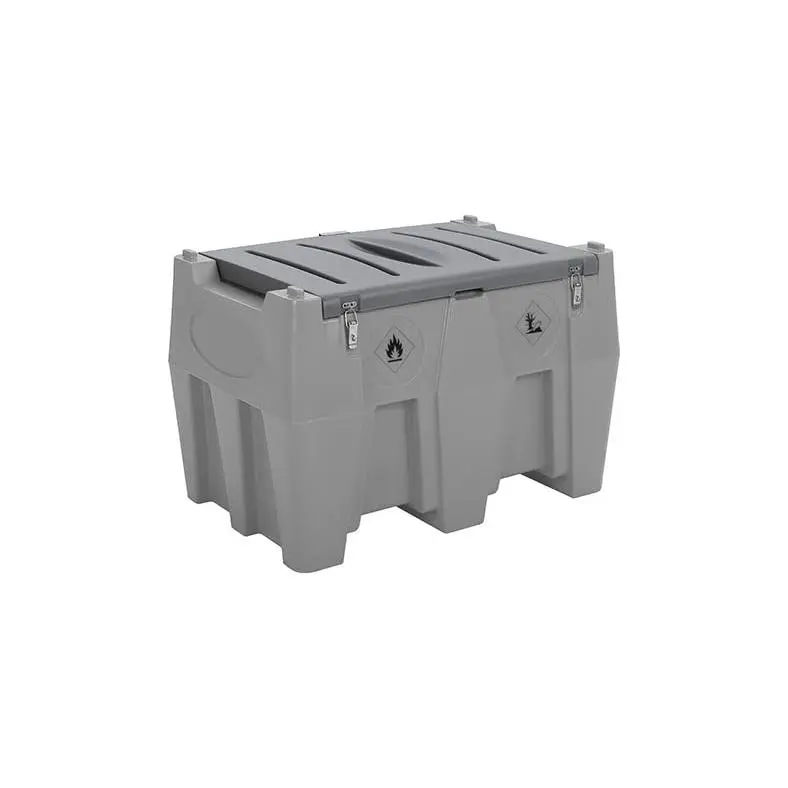 128 Gallon Portable Diesel & Gasoline Fuel Tank - Heavy-Duty Fuel Transfer & Storage Tank with 12V Electric Pump, Auto Shut-Off Nozzle & 360° Swivel Connector