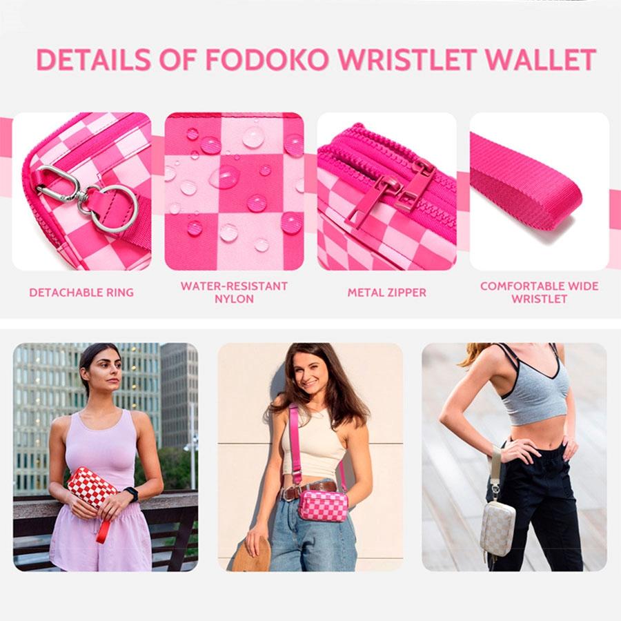 BIGWIG Dual Mode 2 in 1 Wallet – Nylon Wristlet & Crossbody Bag for Women, Fits Most Smartphones, Stylish & Versatile wallets purse