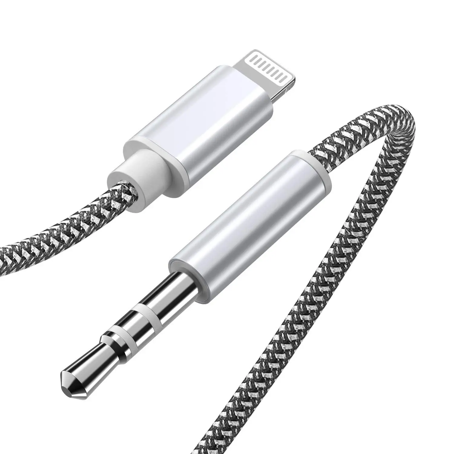 Lightning to 3.5mm Male Aux Audio Cable, Apple MFi Certified, Compatible with iPhone 14/14 Pro/13/12