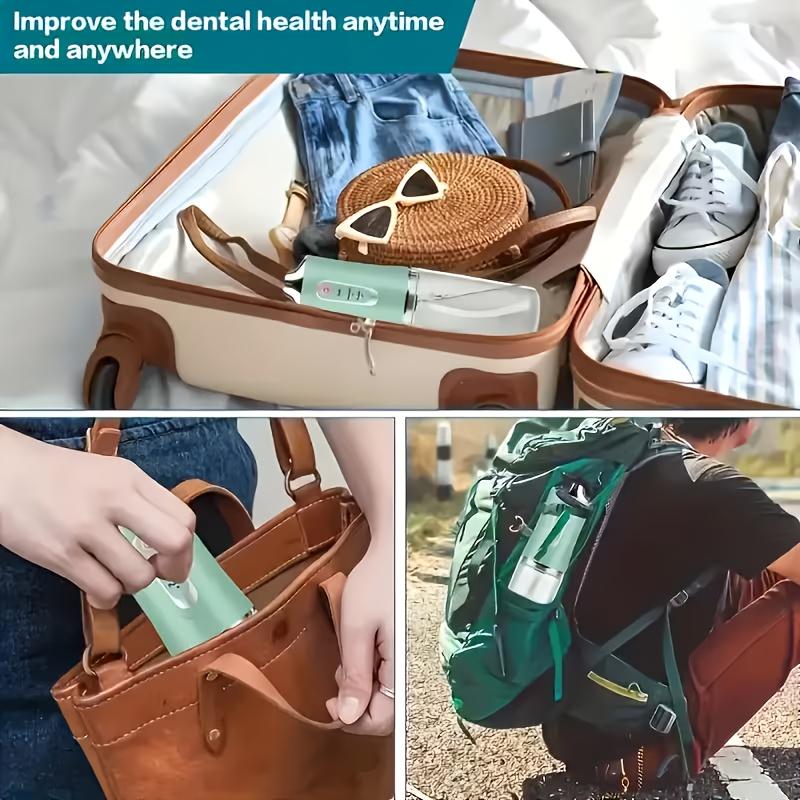 Rechargeable Water Flosser, Cordless Dental Flosser, Portable Oral Irrigator with 4 Counts Jet Tips, Waterproof Teeth Cleaner, 3 Modes Teeth Cleaning Tool for Home & Travel #TOP PICKS