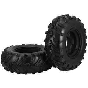 Garvee New Upgraded 2pcs 25*8-12 2 Packs Arrow Treads ATV Tires, All-Terrain Off-Road Replacement Tires, Puncture Resistant & High Load Capacity, Universal for Multi-Purpose Vehicles, 25 * 8-12&Rim(PCD:110 * 4 ET:3.5+2.5) Lawn Mower Tire Off-Road Use Only