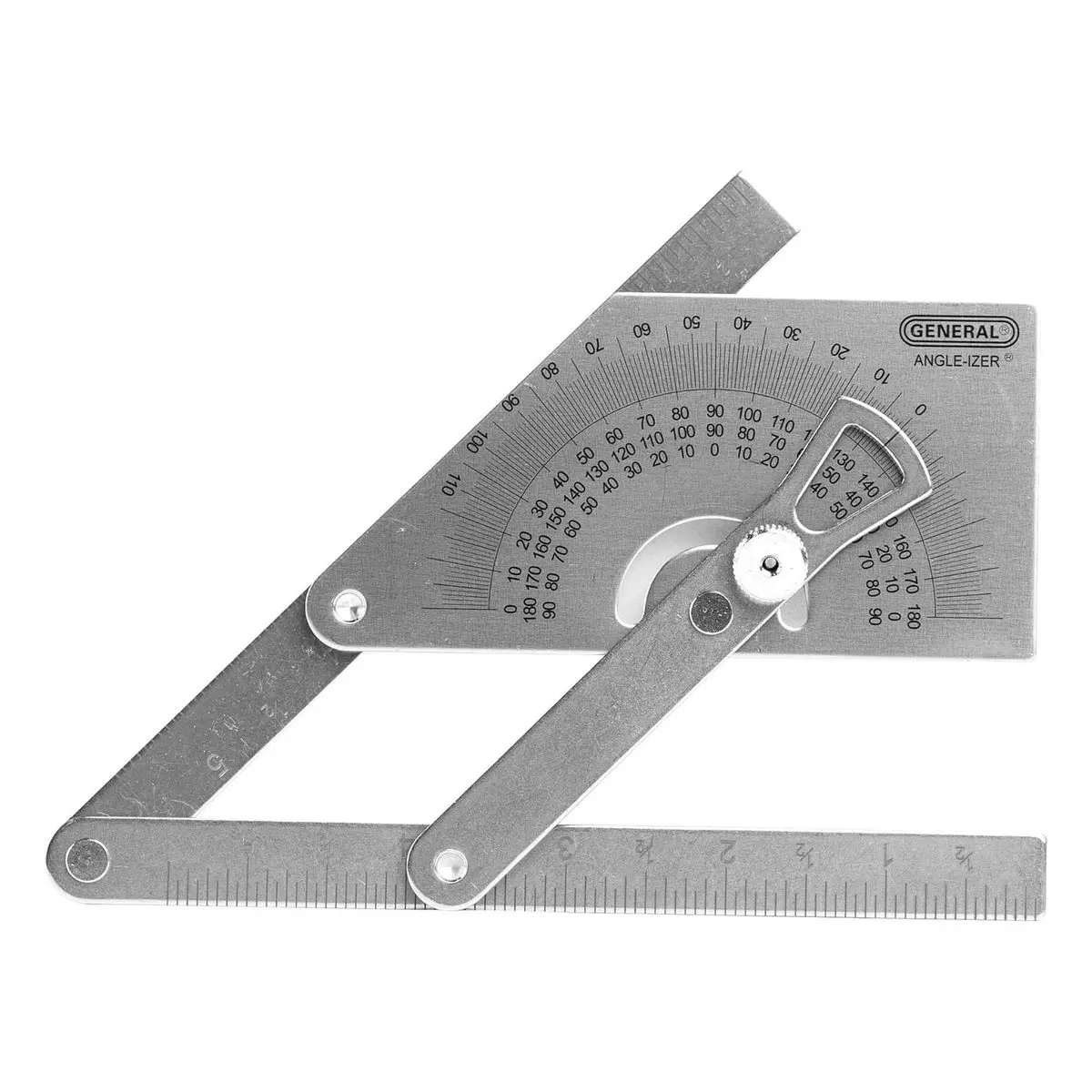 Stainless Steel Protractor and Angle Finder#39, Measures Outside, Inside, and Sloped Angles, 0 Degree to 180 Degree, Precision Tool for DIY and Professional Use