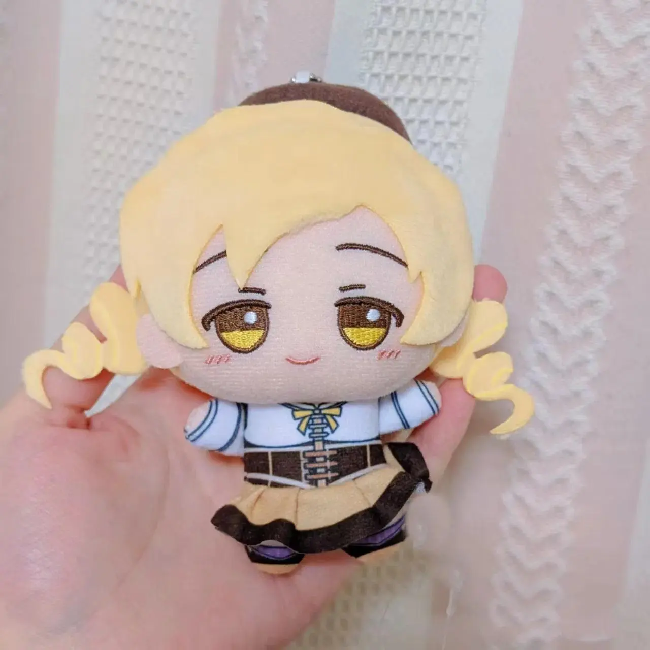 Anime Puella Magi Madoka Magica Plush Dolls 10cm - Madoka Kaname, Sayaka Miki Cotton Stuffed Figure Keychain Pendant Gift