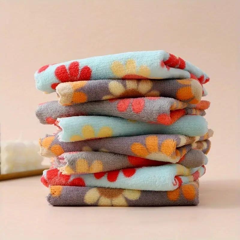 Bohemian Floral Washcloth Set, 6-Pieces , Absorbent & Quick-Dry, Soft Texture, Perfect for Luxury Home Bathroom Use, Premium Towel Set, Quick Drying Towel