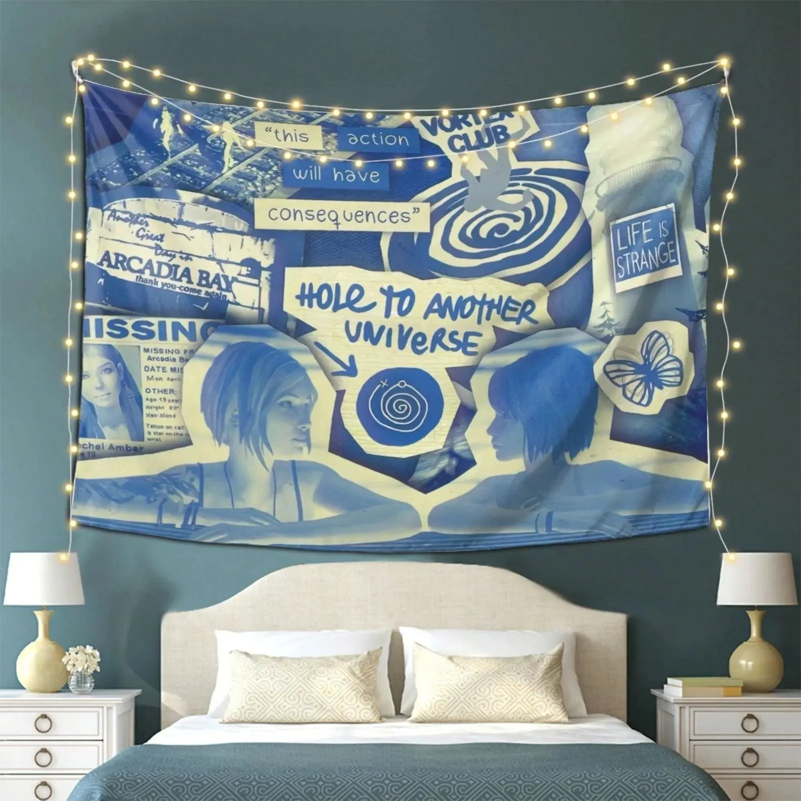 Life Is Strange Design Lightweight Hanging Tapestry - Home Decor Backdrop, Photo Background Ideal for Living Rooms, Perfect Festive & Party Gift for Home Supplies Enthusiasts
