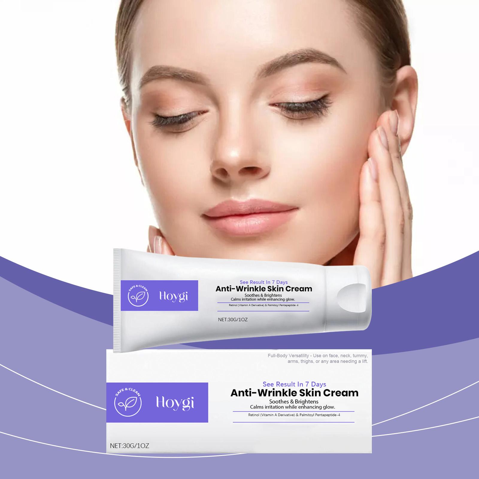 Hoygi Retinol Firming Cream - Gently Tightens Skin, Refines Pores, Nourishes & Moisturizes, Improves Skin Care, Smooths Fine Lines, 3.0g/1.02oz - Moisturizers with Triethanolamine & Palmitoyl Pentapeptide-4